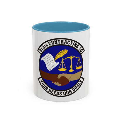 314th Contracting Squadron (U.S. Air Force) Accent Coffee Mug