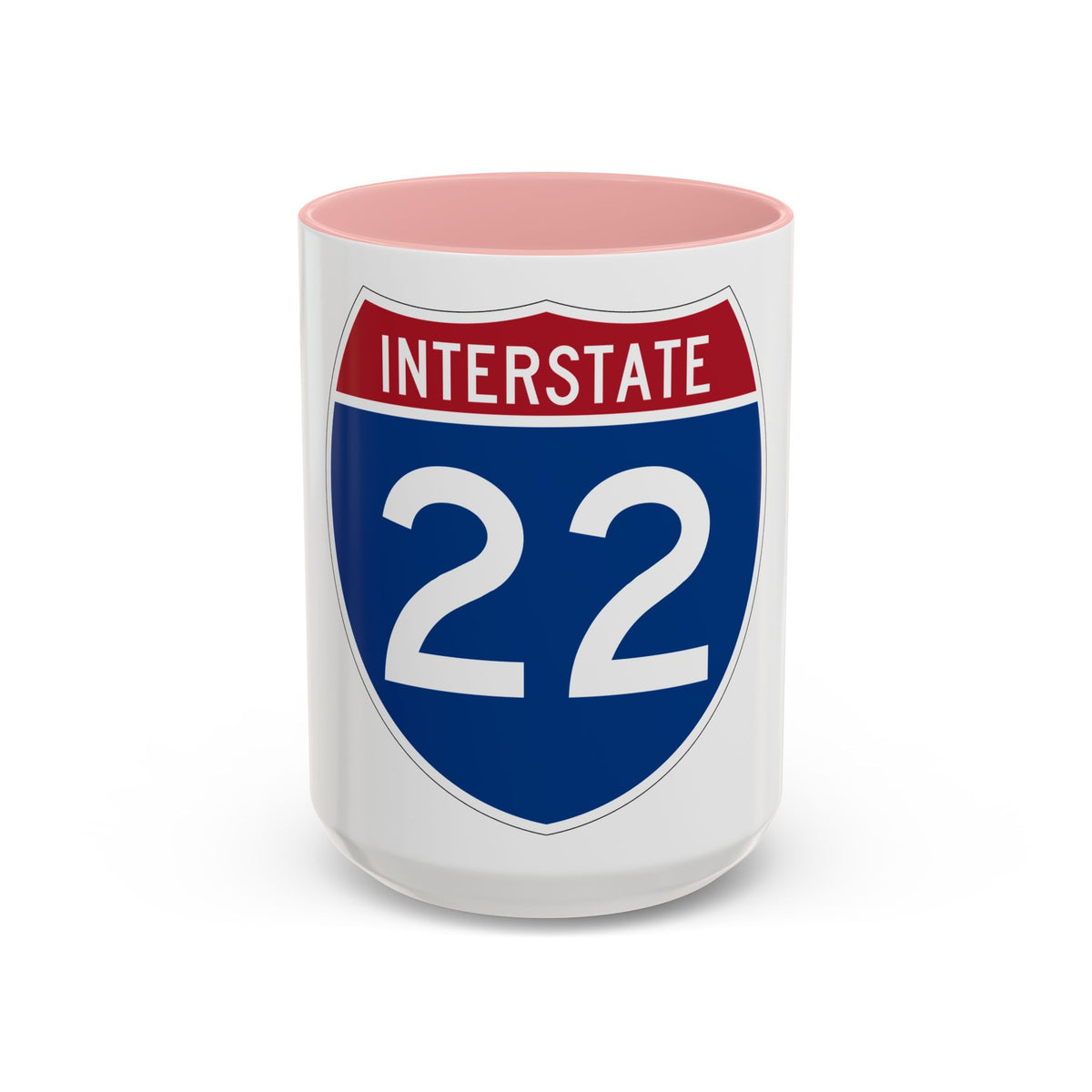 Interstate 22 (U.S. Highways) Accent Coffee Mug
