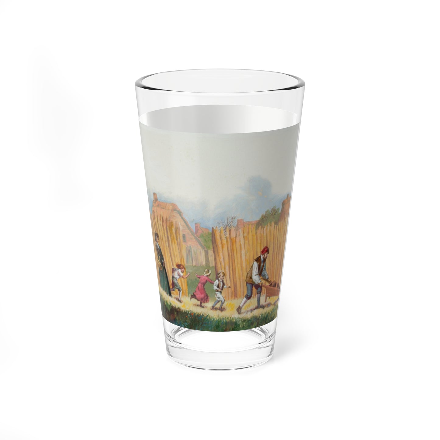 Squanto and the Miracle of Thanksgiving, interior illustrations (15), 2012 (Magazine Illustration) Pint Glass 16oz