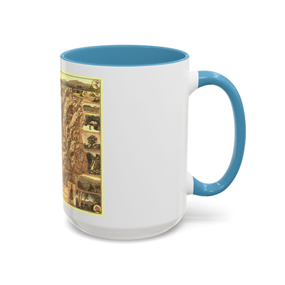 USA - New Hampshire's White Mountains (1937) (Map) Accent Coffee Mug