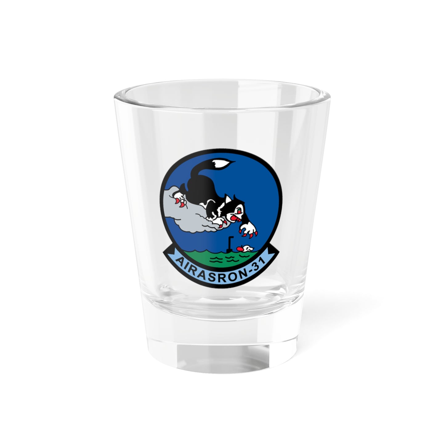 AIRASRON 31 (U.S. Navy) Shot Glass 1.5oz