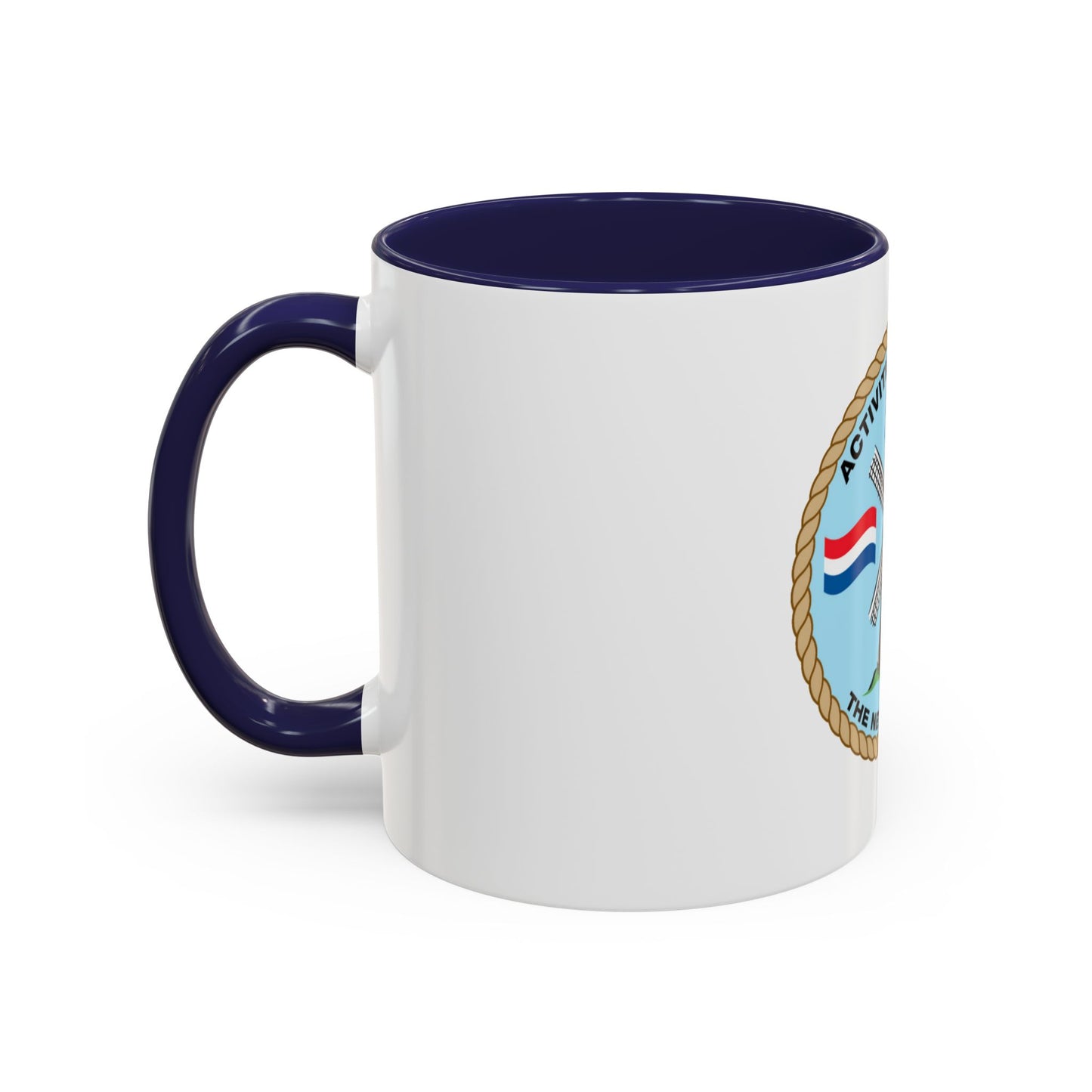 USCG Activities Europe the Netherlands (U.S. Coast Guard) Accent Coffee Mug
