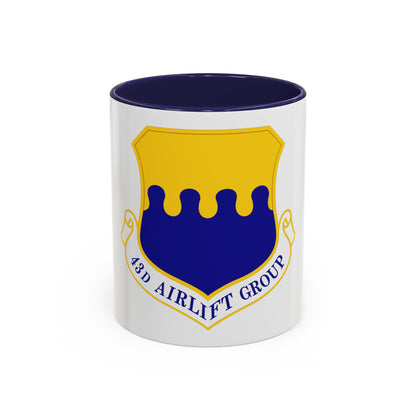 43d Airlift Group (U.S. Air Force) Accent Coffee Mug