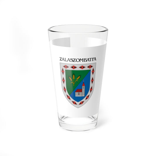 Flag of Zalaszombatfa (Hungary) Pint Glass 16oz