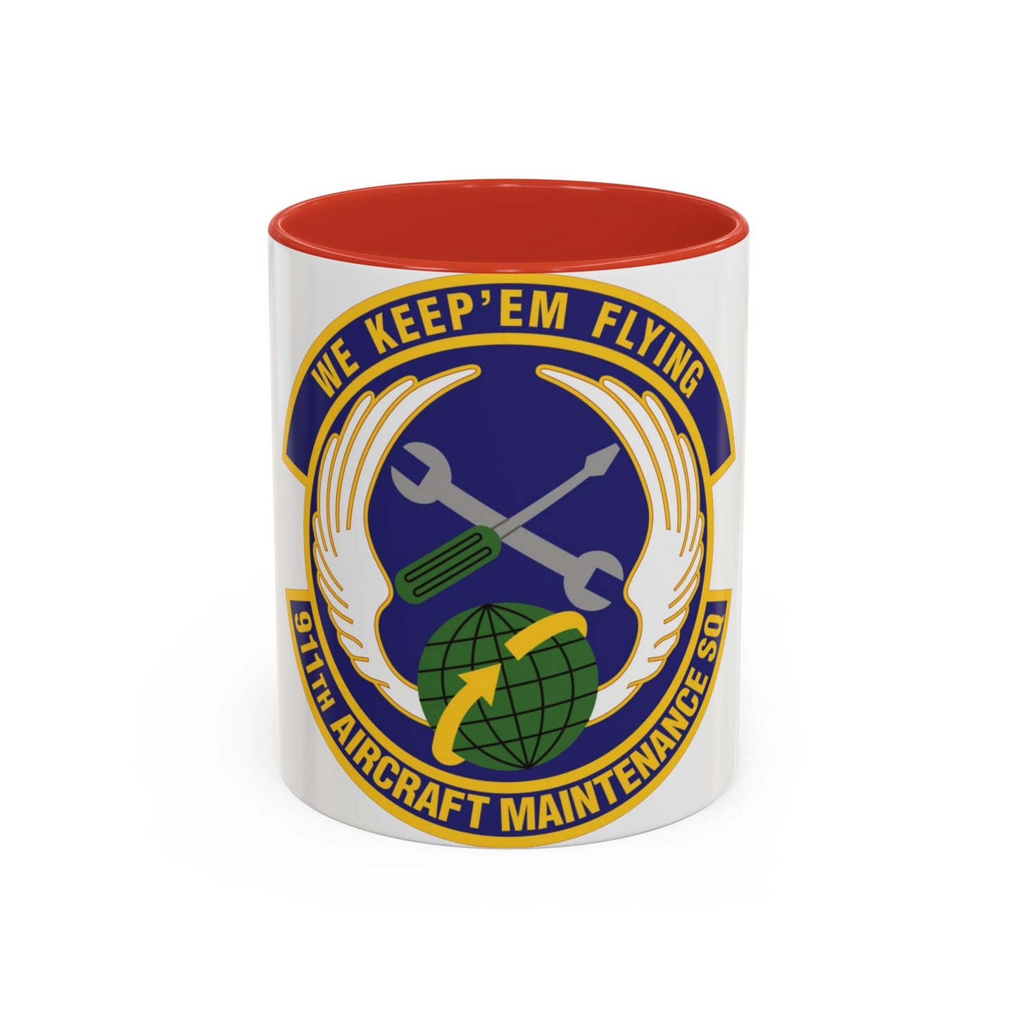 911th Aircraft Maintenance Squadron (U.S. Air Force) Accent Coffee Mug