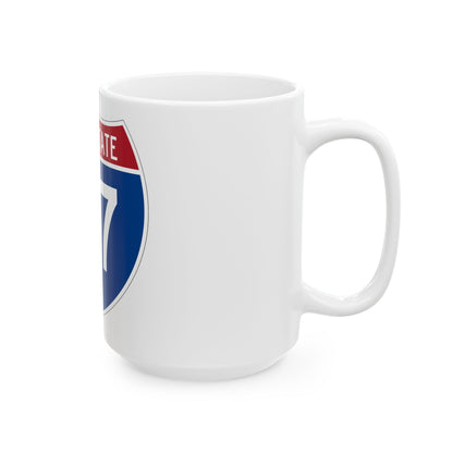 Interstate 77 (U.S. Highways) White Coffee Mug