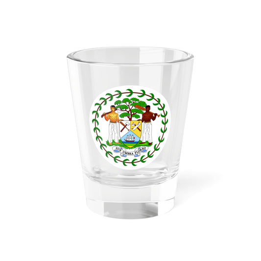 Coat of arms of Belize (1981-2019) - Shot Glass 1.5oz