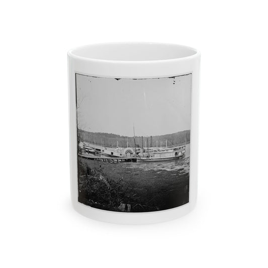 Appomattox River, Virginia. Medical Supply Boat Connecticut (U.S. Civil War) White Coffee Mug