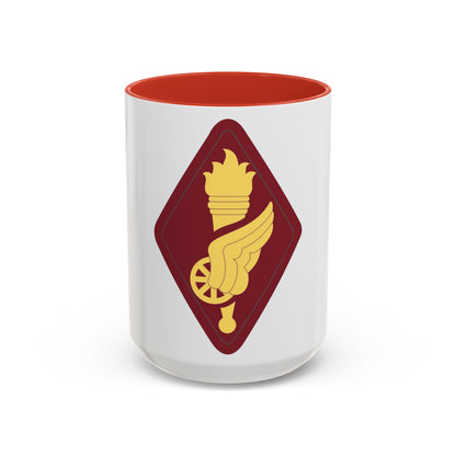 Transportation Center and School (U.S. Army) Accent Coffee Mug-15oz-Red-Go Mug Yourself