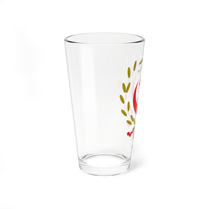 Unofficial Emblem of the Azerbaijan Soviet Socialist Republic 1920-1921 (Azerbaijan) (Coat of Arms) Pint Glass 16oz