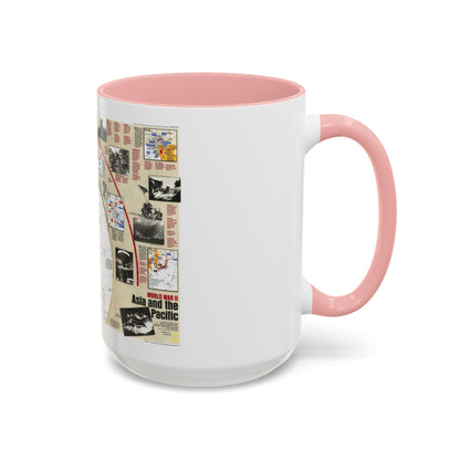 World War II- Asia and the Pacific (1991) (Map) Accent Coffee Mug