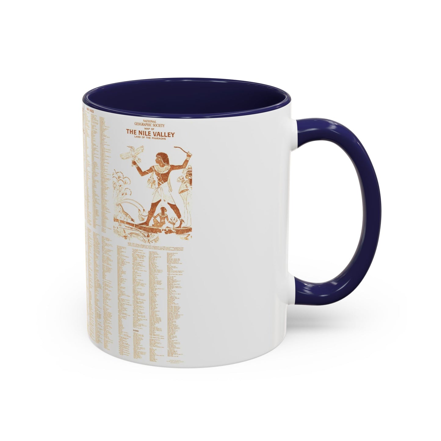 Egypt - Your Introduction to Ancient (1965) (Map) Accent Coffee Mug