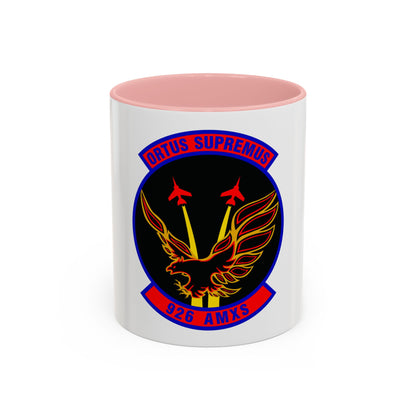 926 Aircraft Maintenance Squadron AFRC (U.S. Air Force) Accent Coffee Mug