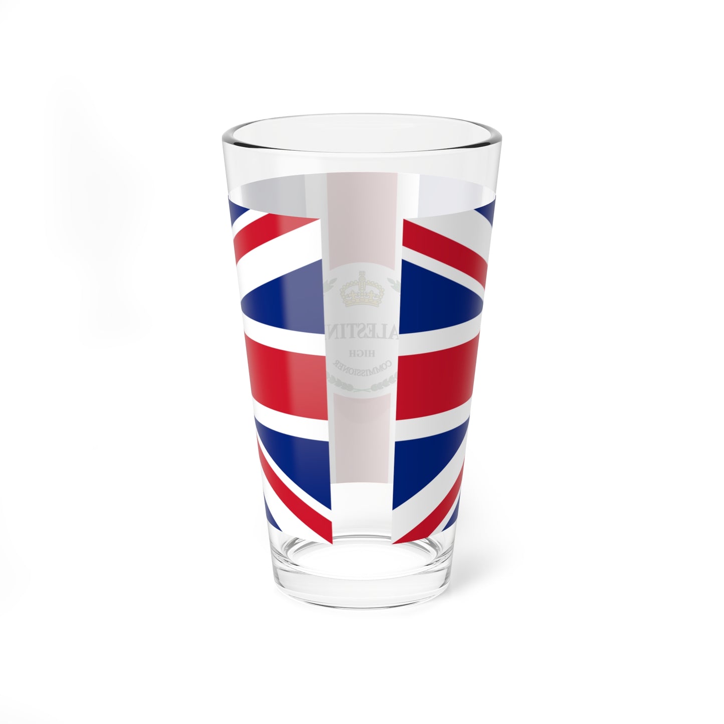 Flag of the of the High Commissioner of Palestine 1948 (Israel) Pint Glass 16oz