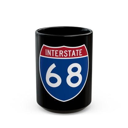 Interstate 68 (U.S. Highways) Black Coffee Mug