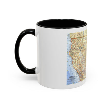 USA - California, Northern (1966) (Map) Accent Coffee Mug
