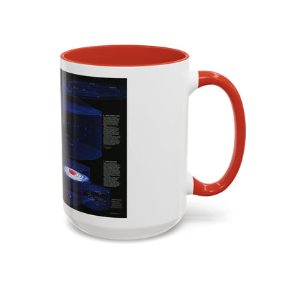 Space - The Universe - Through Time and Space (1983) (Map) Accent Coffee Mug