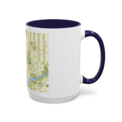 USA - Washington, Tourist (1964) (Map) Accent Coffee Mug