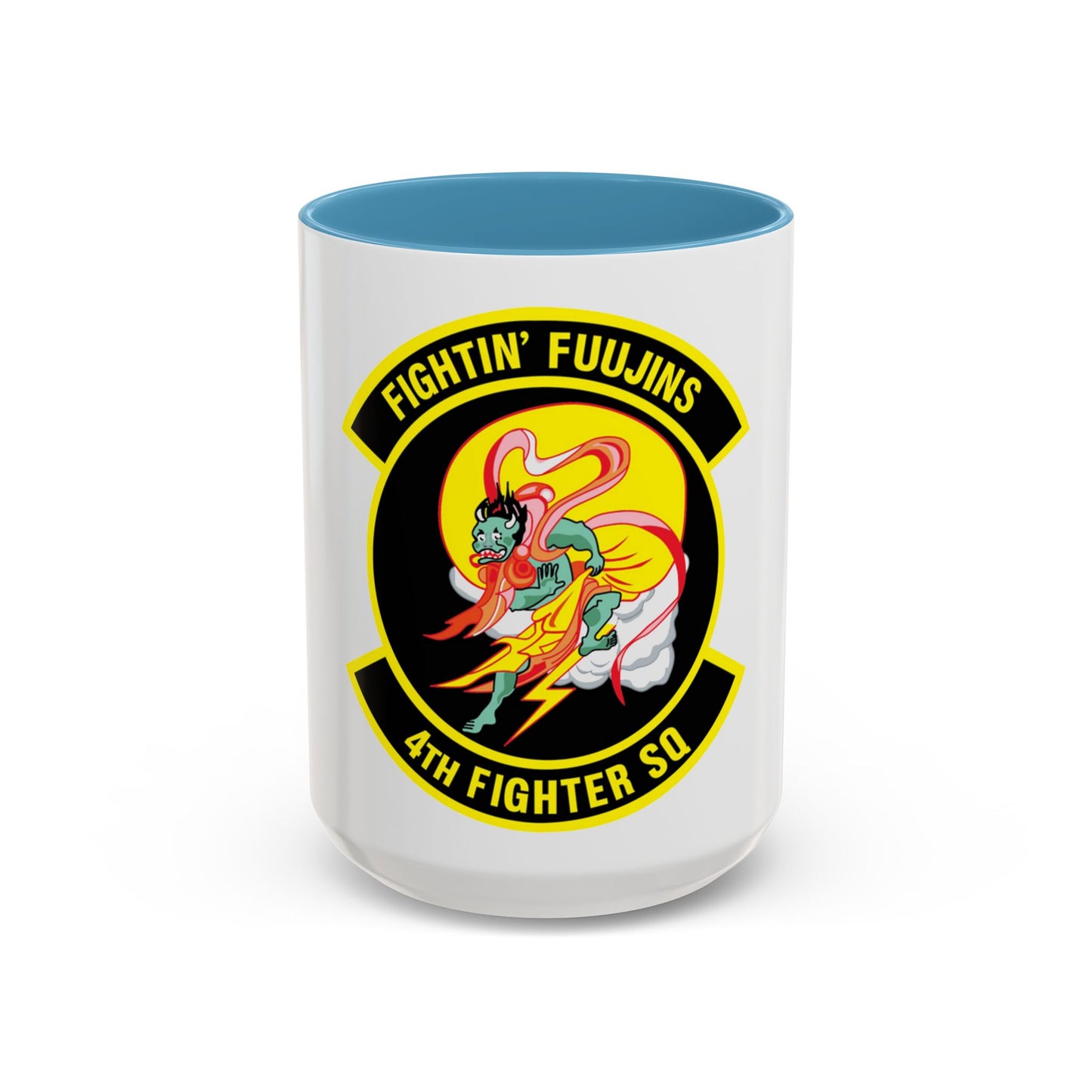 4th Fighter SQ Fightin' Fuujins (U.S. Air Force) Accent Coffee Mug