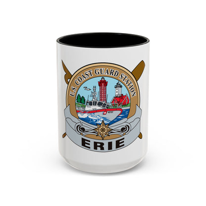 USCG Station Erie (U.S. Coast Guard) Accent Coffee Mug