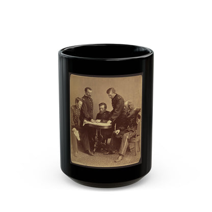 Sheridan And His Generals (U.S. Civil War) Black Coffee Mug