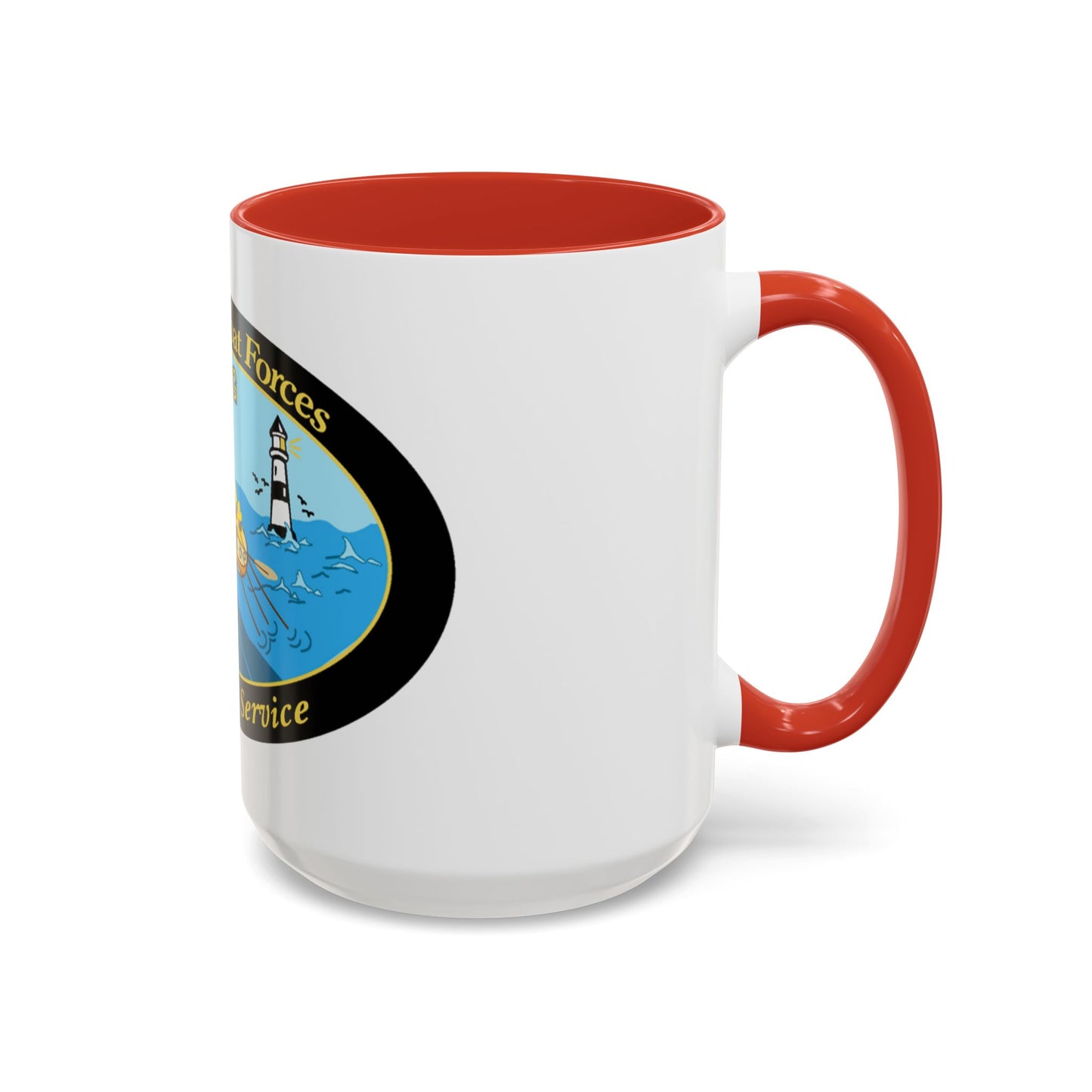 USCG Office of Boat Forces (U.S. Coast Guard) Accent Coffee Mug
