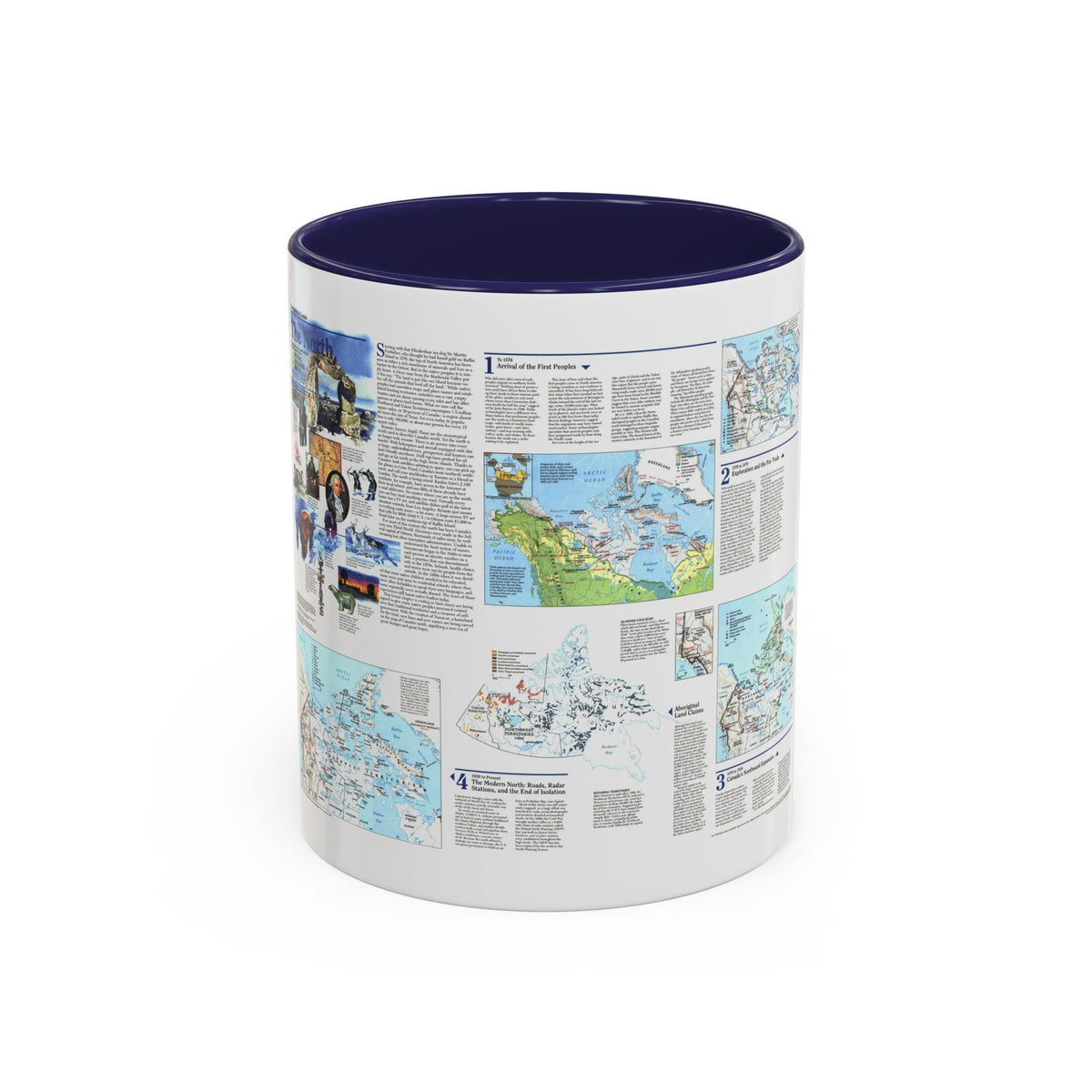 North America - The North (1997) (Map) Accent Coffee Mug
