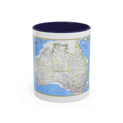 Australia (1979) (Map) Accent Coffee Mug