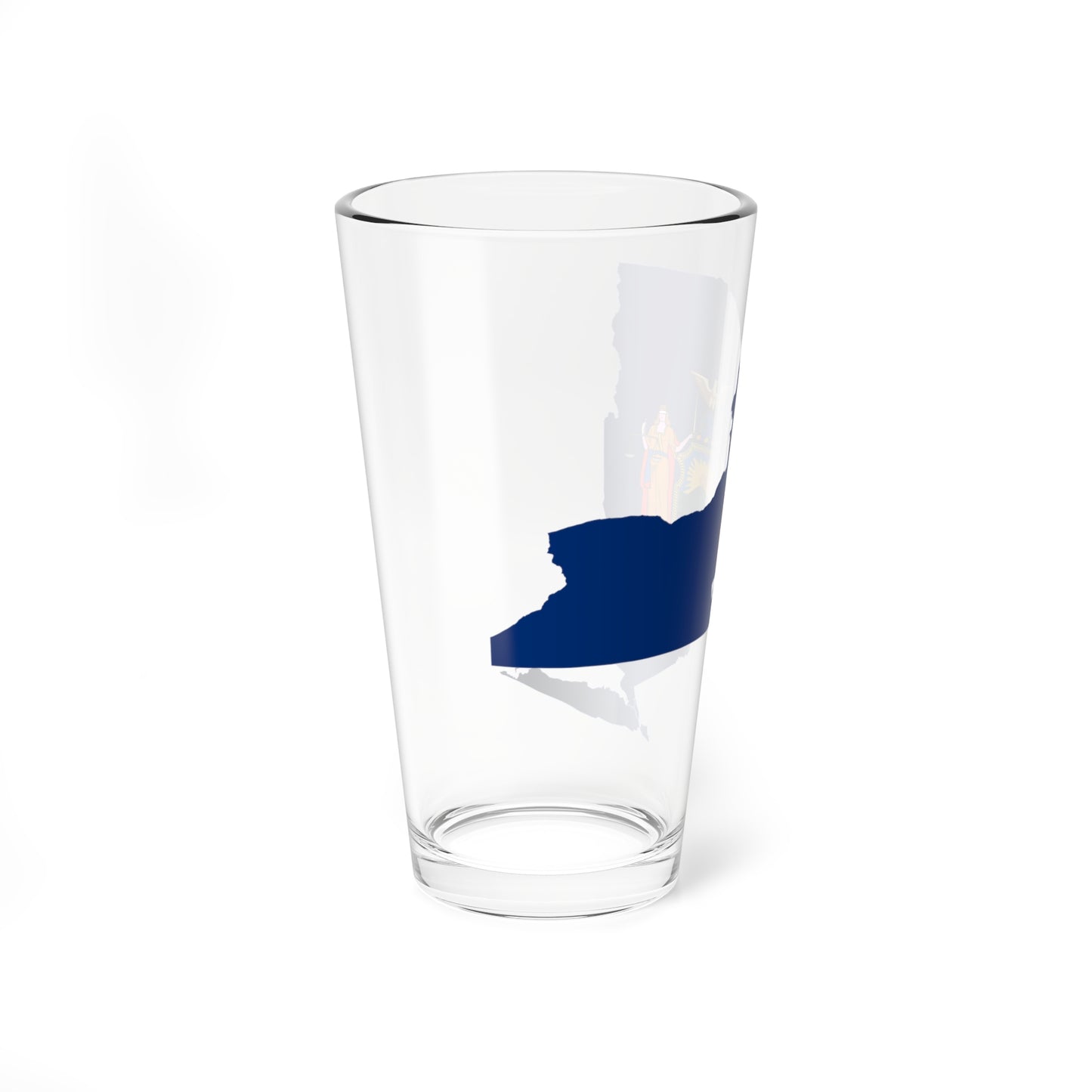 Flag-map of New York (United States) Pint Glass 16oz
