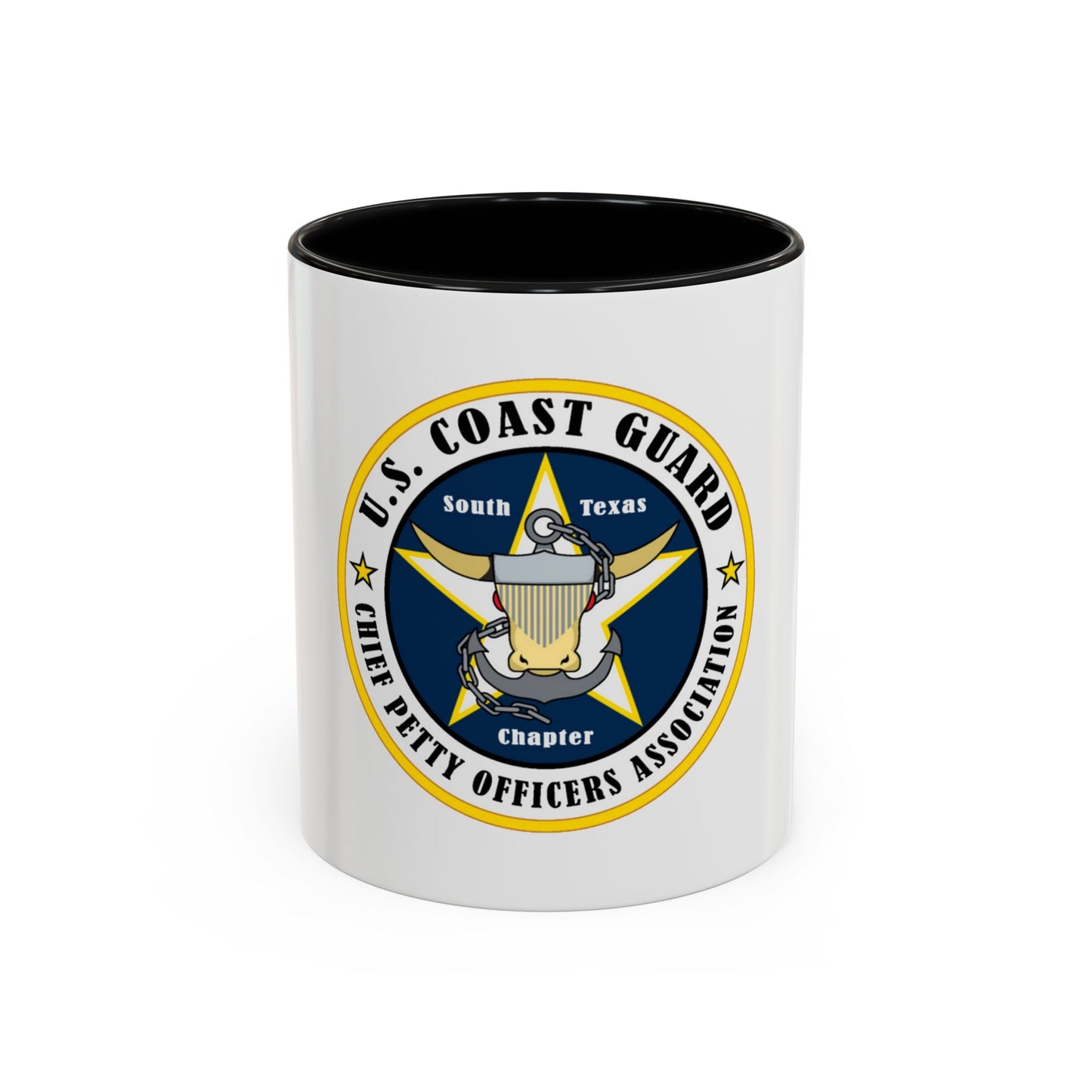 USCG South Texas CPOA (U.S. Coast Guard) Accent Coffee Mug