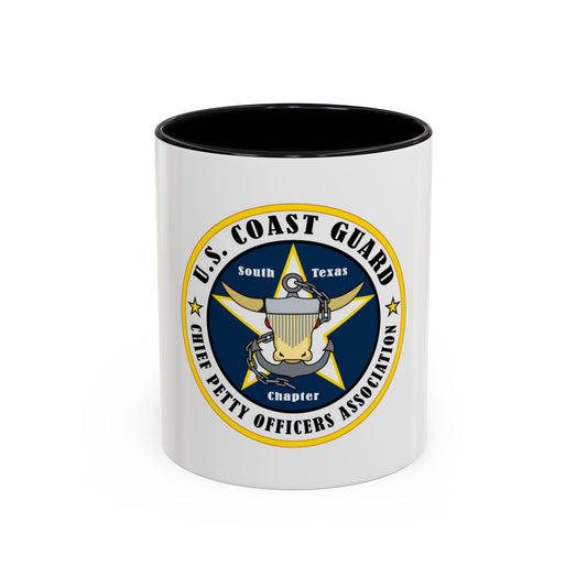 USCG South Texas CPOA (U.S. Coast Guard) Accent Coffee Mug