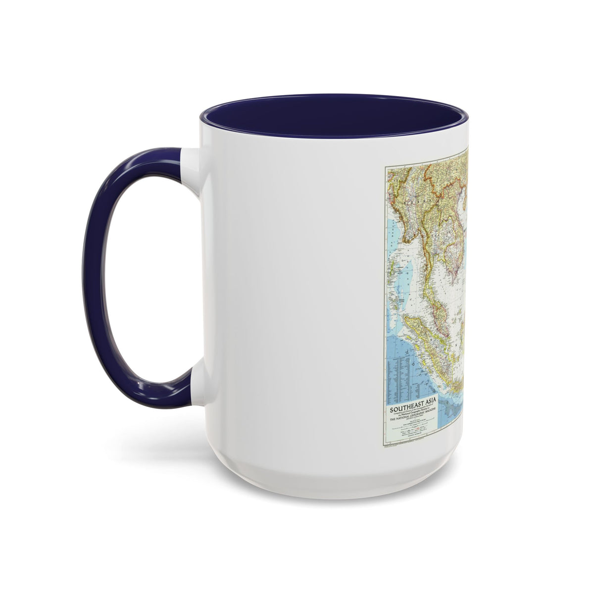 Asia - Southeast (1955) (Map) Accent Coffee Mug