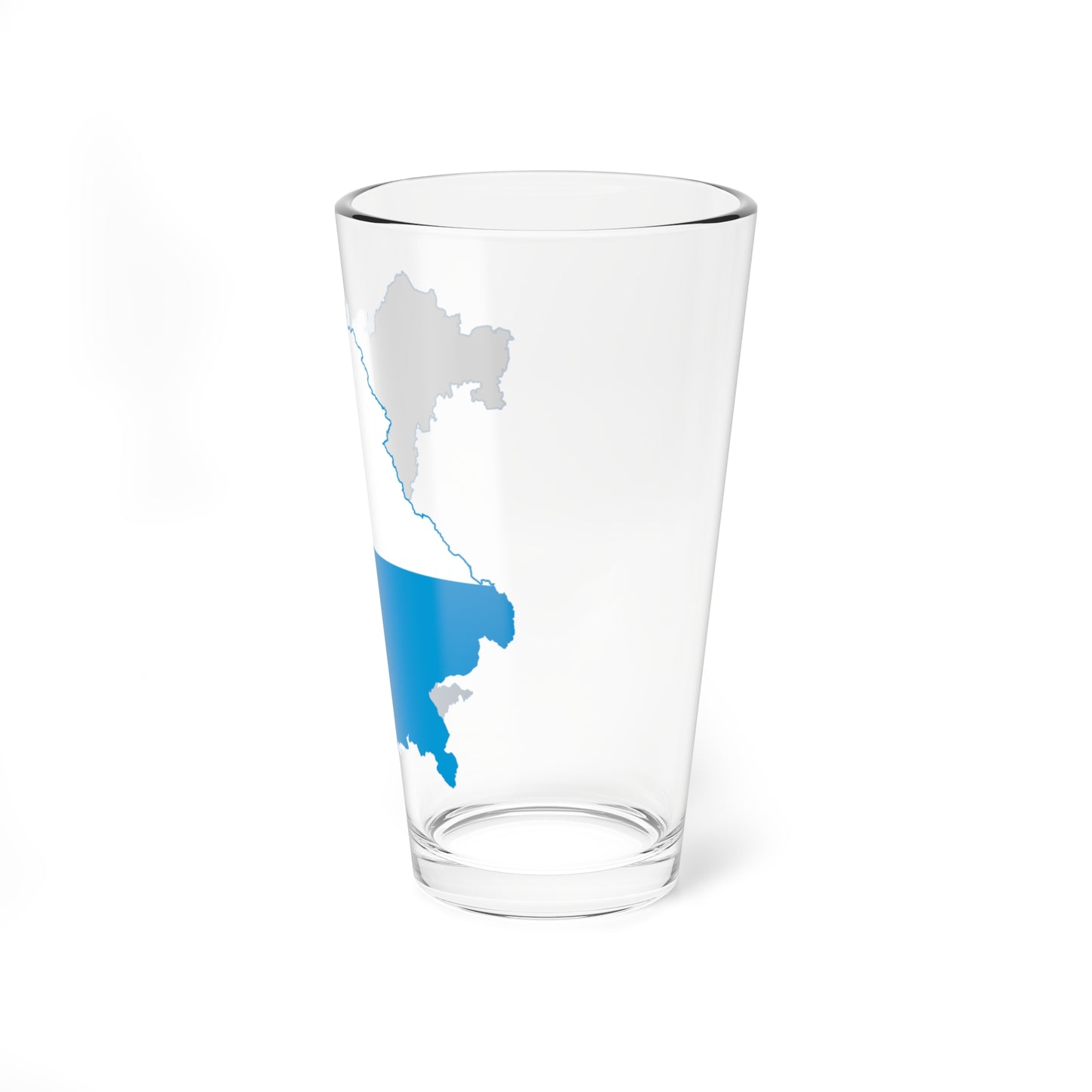 Flag map of Bavaria striped (Germany) Pint Glass 16oz