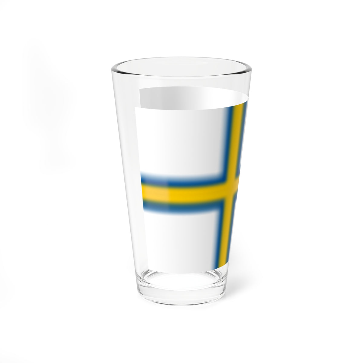 Norrlandsflaggan (Sweden) Pint Glass 16oz