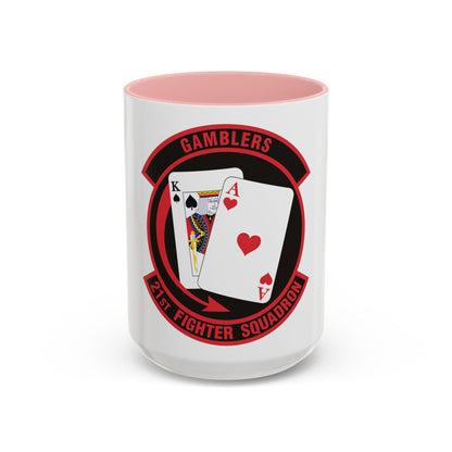 21 Fighter Squadron AETC (U.S. Air Force) Accent Coffee Mug