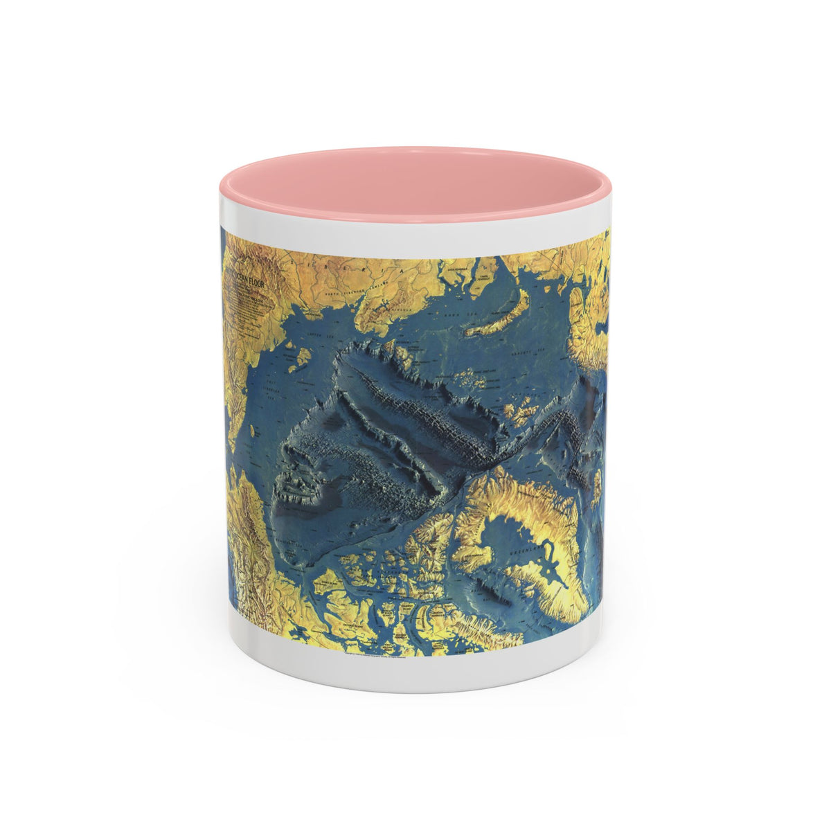 Arctic Ocean Floor (1971) (Map) Accent Coffee Mug