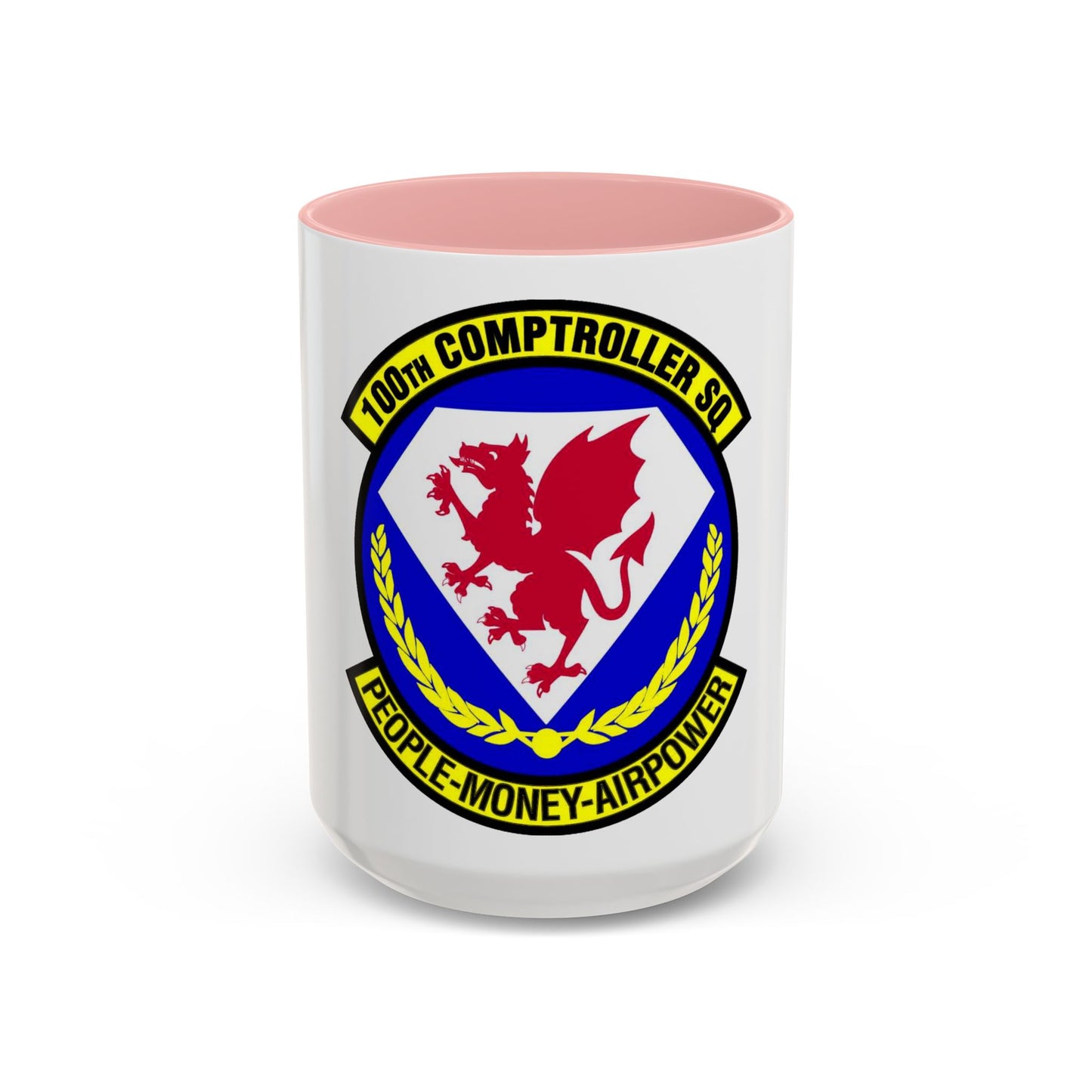 100 Comptroller Squadron USAFE (U.S. Air Force) Accent Coffee Mug