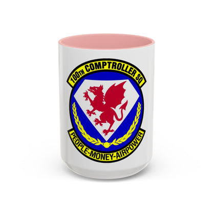 100 Comptroller Squadron USAFE (U.S. Air Force) Accent Coffee Mug