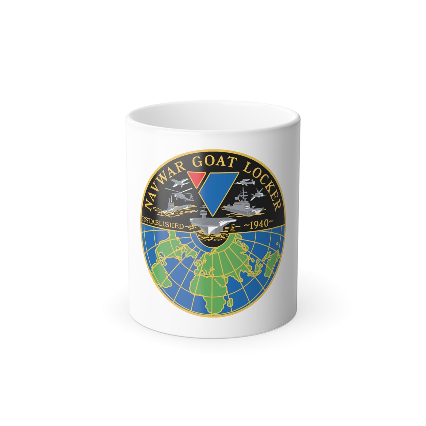 NAVWAR Goat Locker (U.S. Navy) Color Changing Mug 11oz