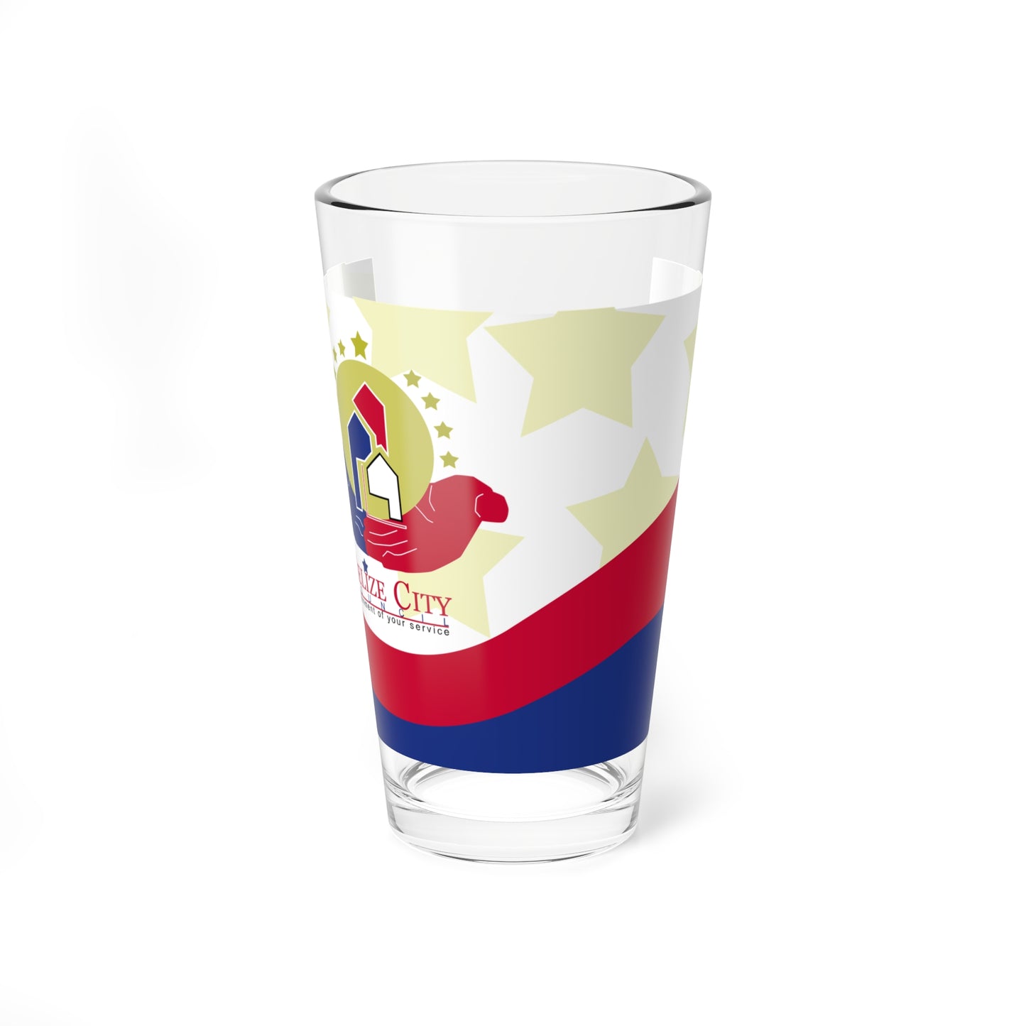Flag of Belize City (Belize) Pint Glass 16oz