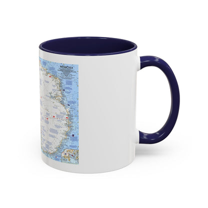 Antarctica (1963) (Map) Accent Coffee Mug