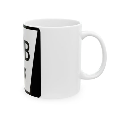 N LINK 10B (Nebraska) (Road Sign) White Coffee Mug