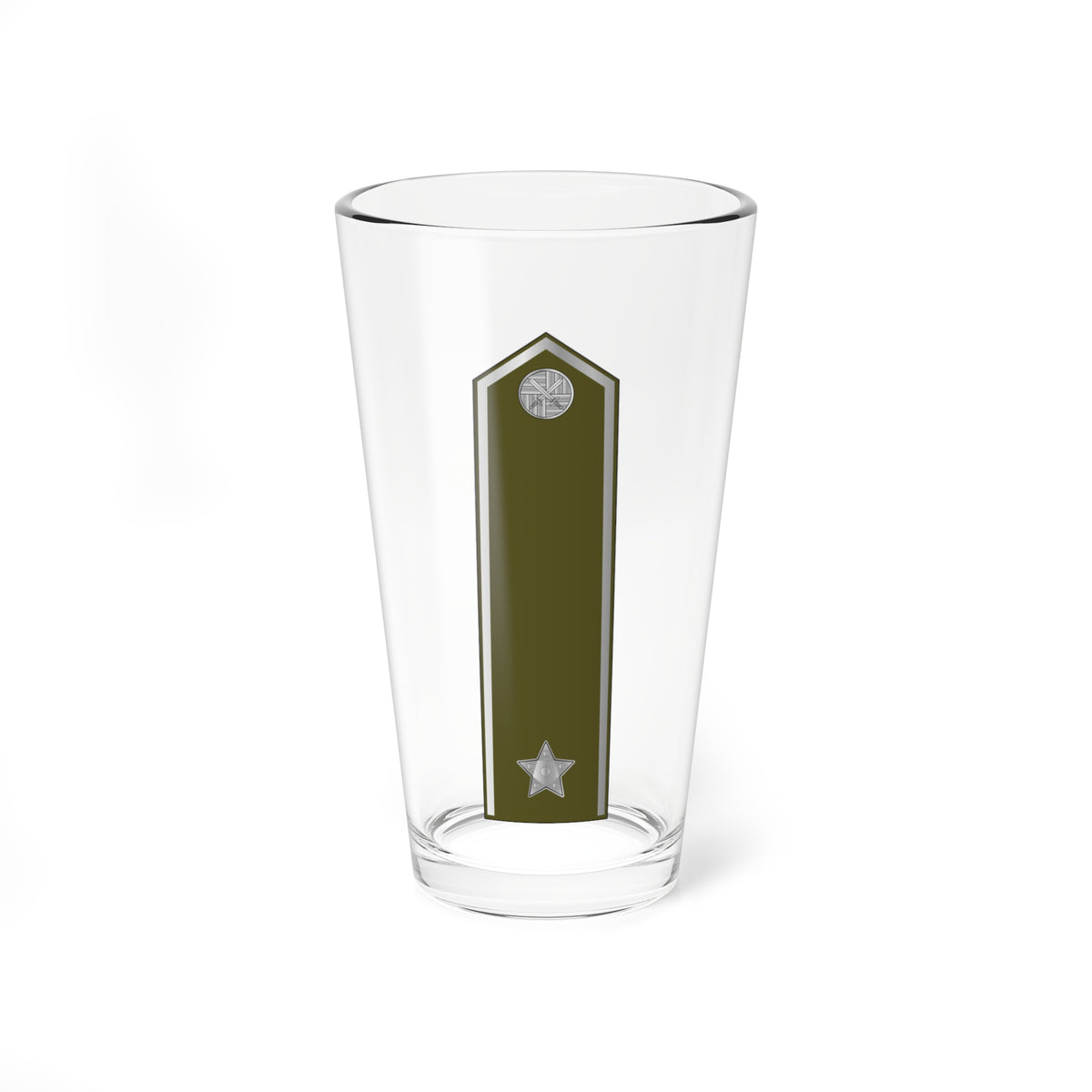 CzArmy 2011 OR9 Stabni praporcik shoulder (Czech Republic) (Military Rank) Pint Glass 16oz