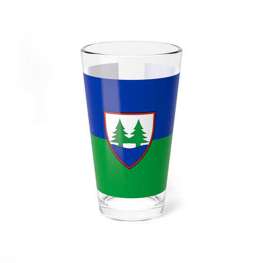 Flag of Balatonfenyves (Hungary) Pint Glass 16oz