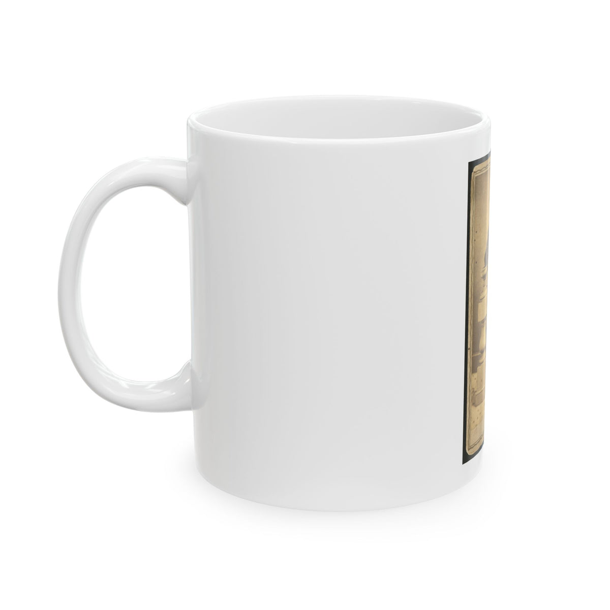 Full-Length Portrait Of An Unidentified Civil War Soldier 001 (U.S. Civil War) White Coffee Mug