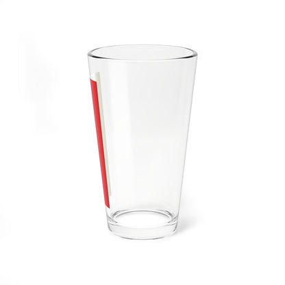 Flag yellow blue red 2x5 (Germany) Pint Glass 16oz