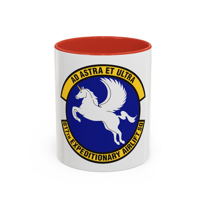 817th Expeditionary Airlift Squadron (U.S. Air Force) Accent Coffee Mug