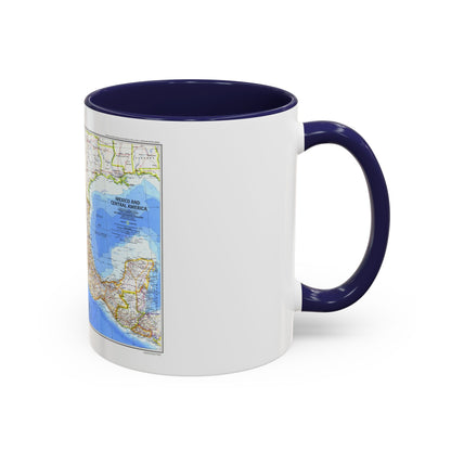 Central America & Mexico (1980) (Map) Accent Coffee Mug