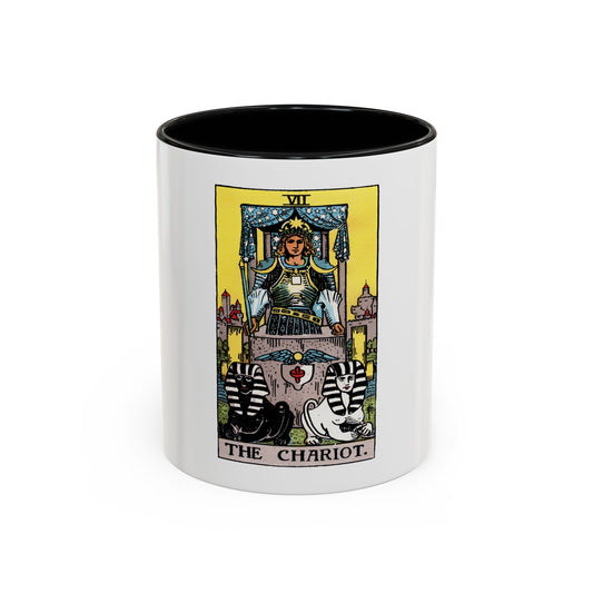 The Chariot (Tarot Card) Accent Coffee Mug