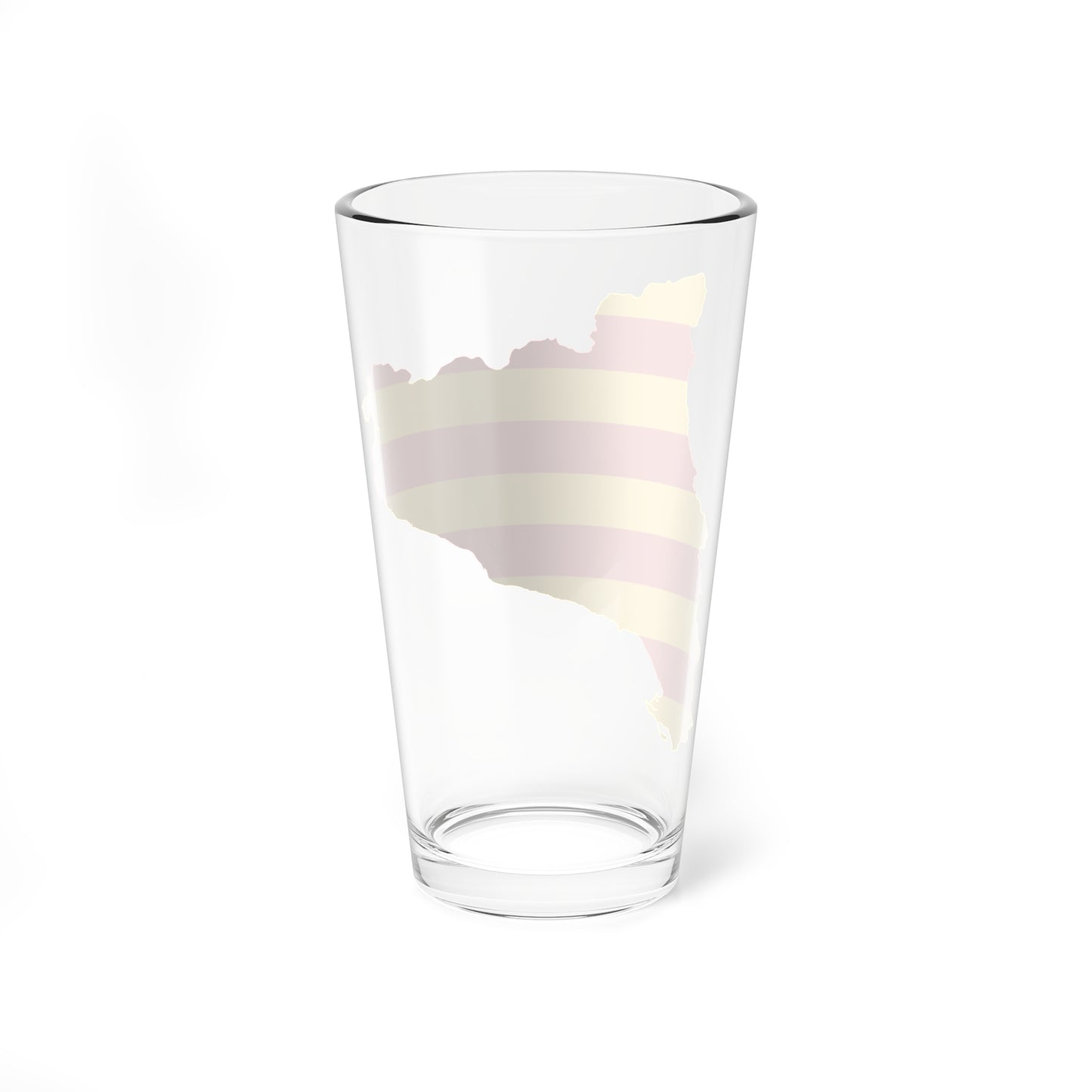 Flag map of Catalonia (Spain) Pint Glass 16oz